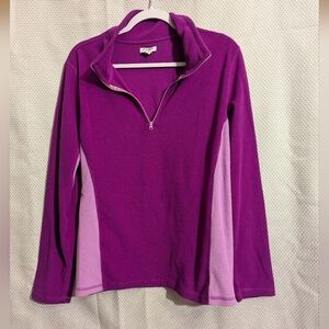 Old Navy Purple and Pink Quarter-Zip Sweatshirt